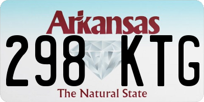 AR license plate 298KTG