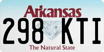 AR license plate 298KTI