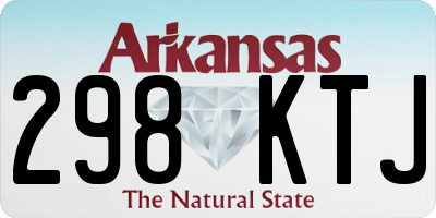 AR license plate 298KTJ