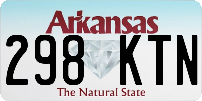 AR license plate 298KTN