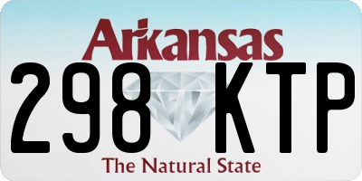 AR license plate 298KTP