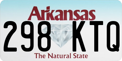 AR license plate 298KTQ