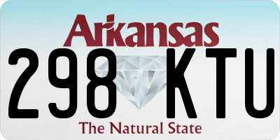 AR license plate 298KTU