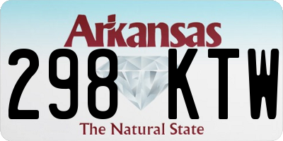 AR license plate 298KTW