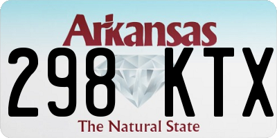 AR license plate 298KTX