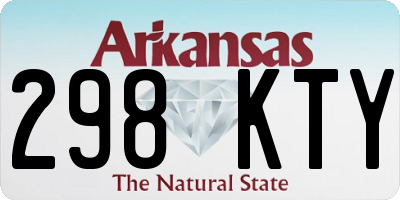 AR license plate 298KTY