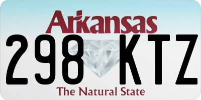 AR license plate 298KTZ