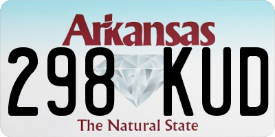 AR license plate 298KUD