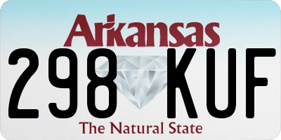 AR license plate 298KUF