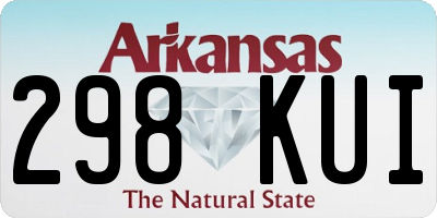 AR license plate 298KUI