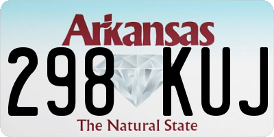 AR license plate 298KUJ