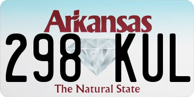 AR license plate 298KUL