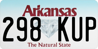 AR license plate 298KUP