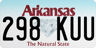 AR license plate 298KUU