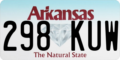 AR license plate 298KUW
