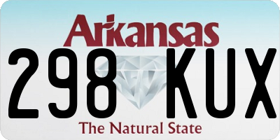 AR license plate 298KUX