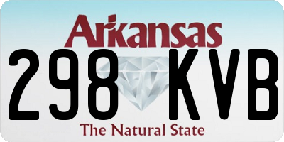 AR license plate 298KVB