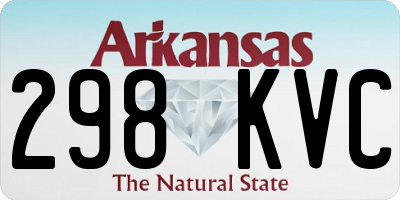 AR license plate 298KVC