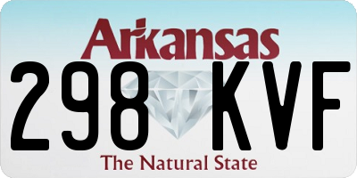 AR license plate 298KVF