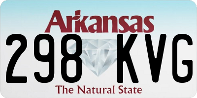 AR license plate 298KVG