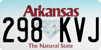 AR license plate 298KVJ