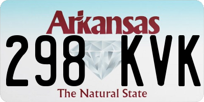 AR license plate 298KVK