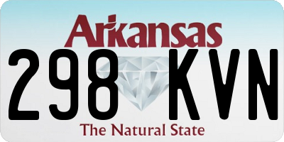 AR license plate 298KVN