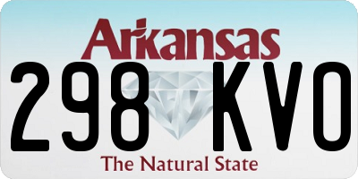 AR license plate 298KVO