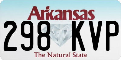 AR license plate 298KVP
