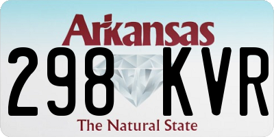 AR license plate 298KVR