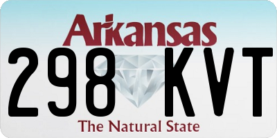 AR license plate 298KVT