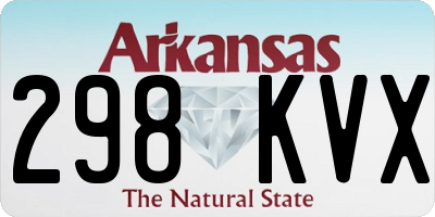 AR license plate 298KVX