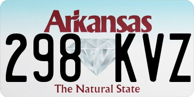AR license plate 298KVZ