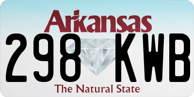 AR license plate 298KWB