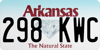 AR license plate 298KWC