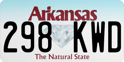 AR license plate 298KWD