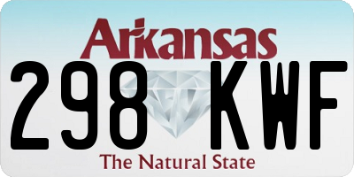 AR license plate 298KWF