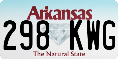 AR license plate 298KWG