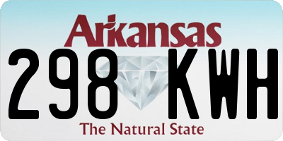 AR license plate 298KWH
