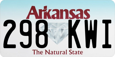 AR license plate 298KWI