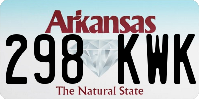 AR license plate 298KWK