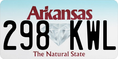 AR license plate 298KWL