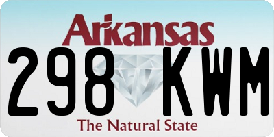 AR license plate 298KWM