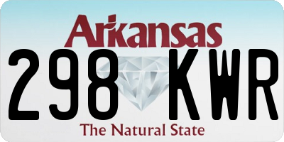 AR license plate 298KWR