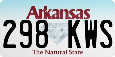 AR license plate 298KWS