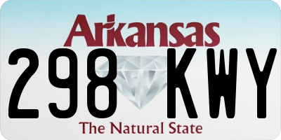 AR license plate 298KWY