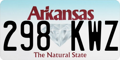 AR license plate 298KWZ