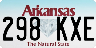 AR license plate 298KXE
