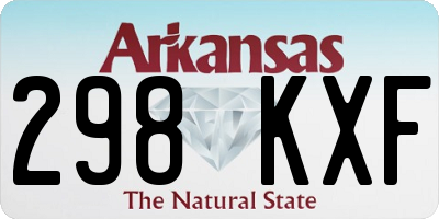AR license plate 298KXF