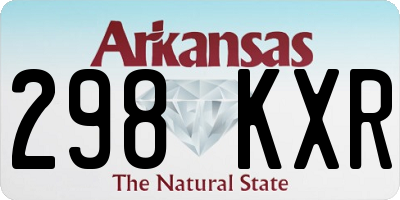 AR license plate 298KXR